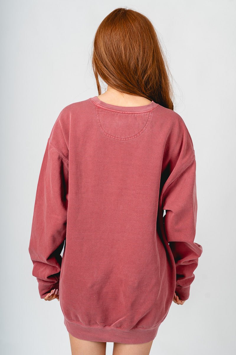 OU campus classic oversized sweatshirt crimson