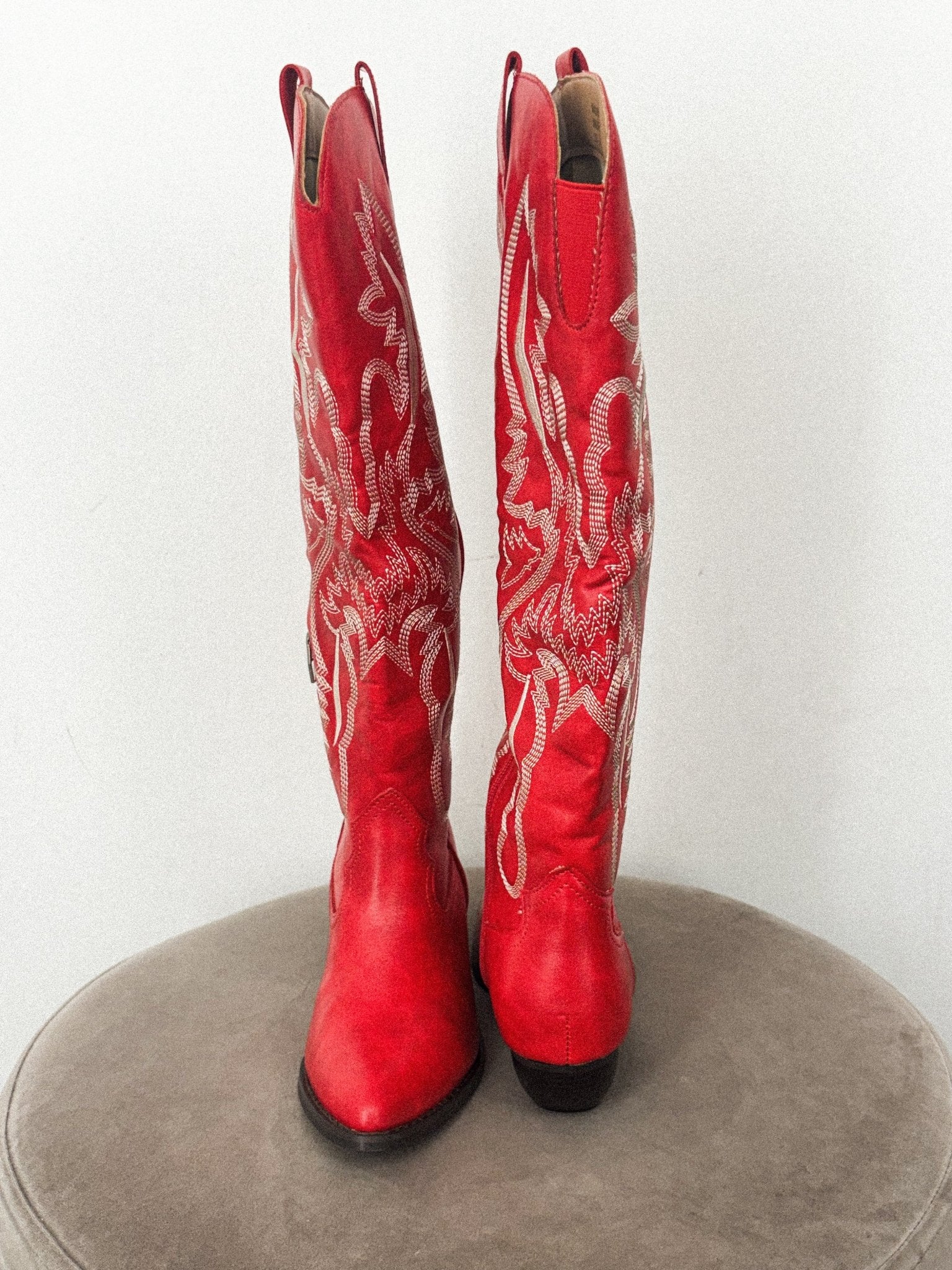 Kevin cowboy boots red - Affordable shoes - Boutique Shoes at Lush Fashion Lounge Boutique in Oklahoma City