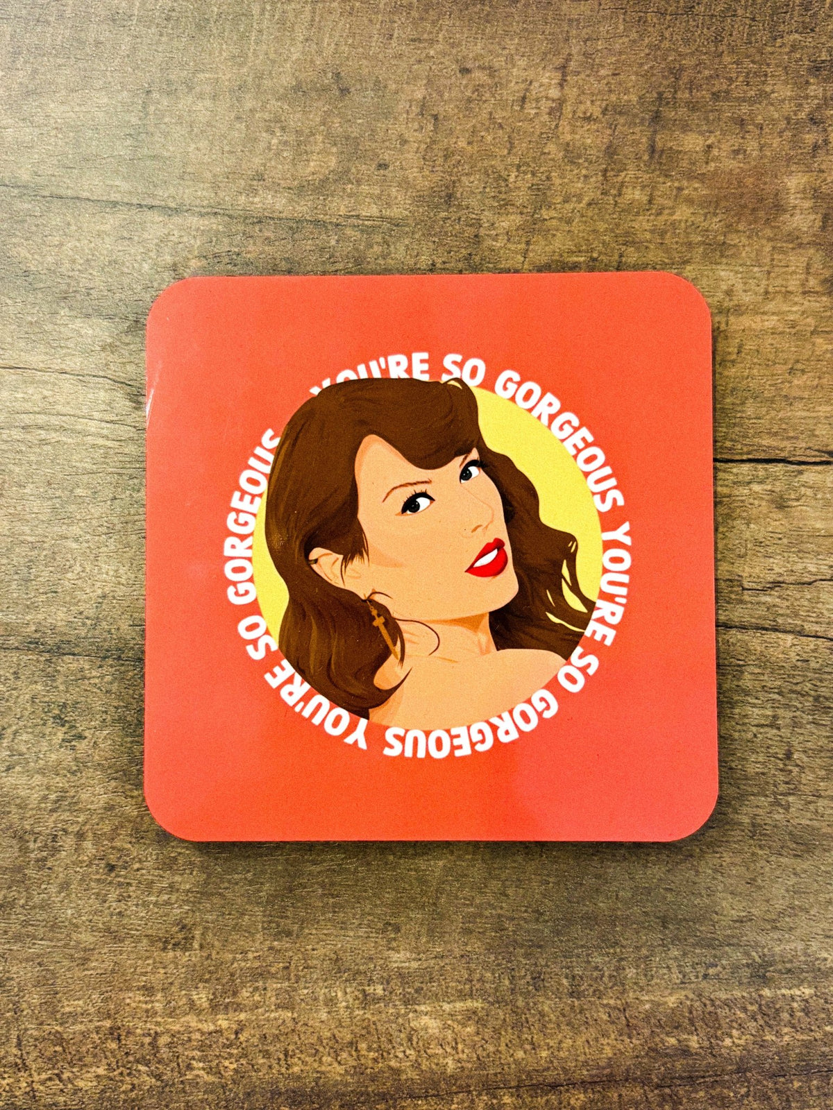 Art Wow pop culture cork coaster so gorgeous - Trendy Gifts at Lush Fashion Lounge Boutique in Oklahoma City