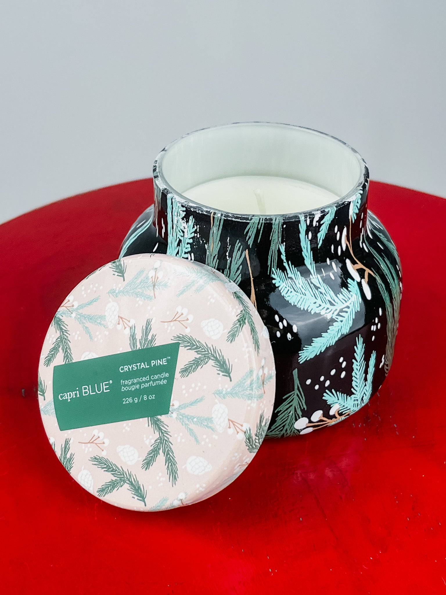 Capri Blue pattern play candle crystal pine 8oz - Trendy Candles and Scents at Lush Fashion Lounge Boutique in Oklahoma City