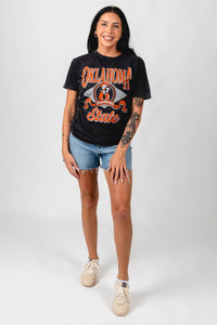 OSU OSU circle Pete banner t-shirt vintage black T-shirt | Lush Fashion Lounge Trendy Oklahoma State Cowboys Apparel & Cute Gameday T-Shirts