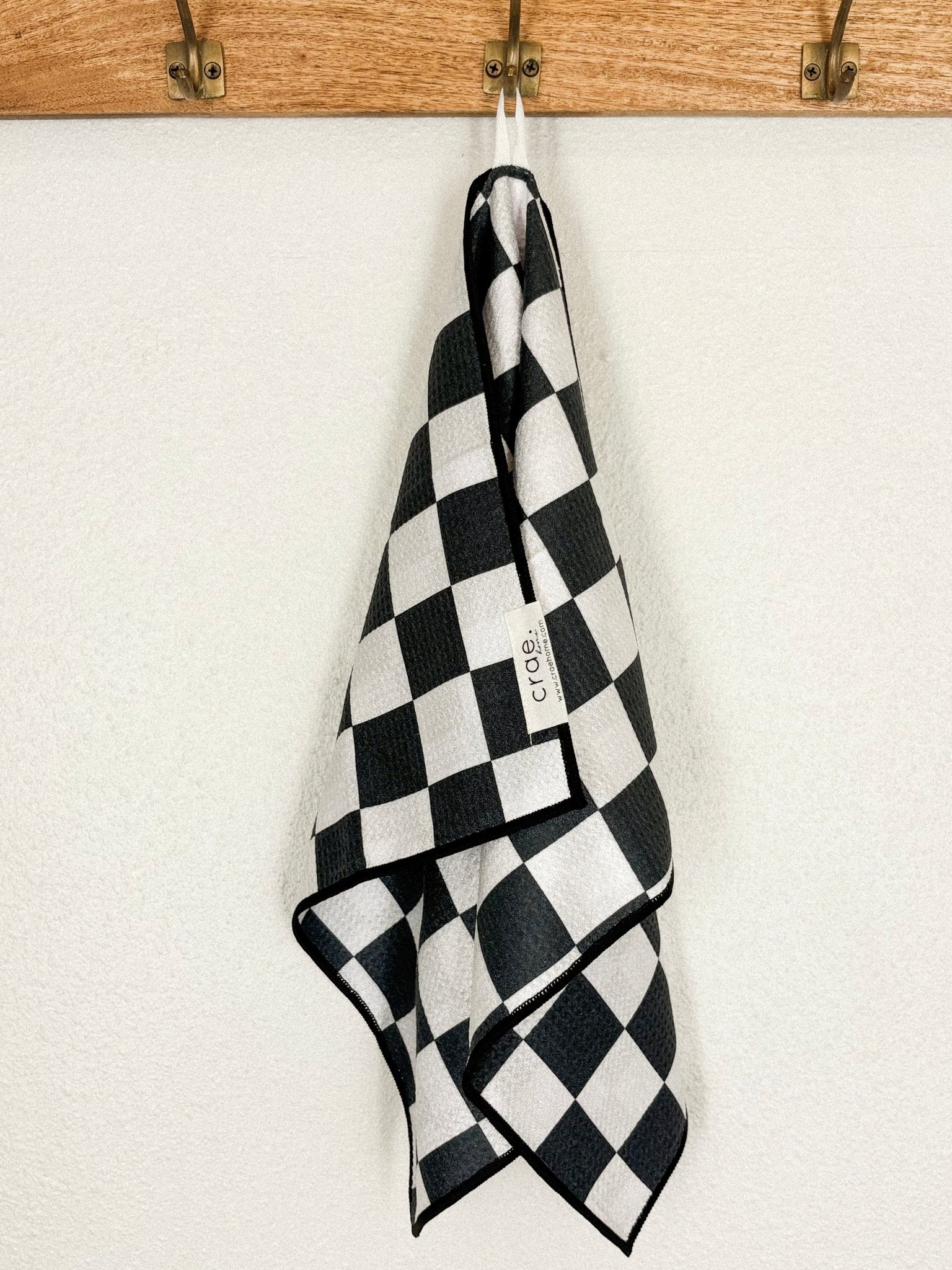 Crae double sided hand towel checkmate