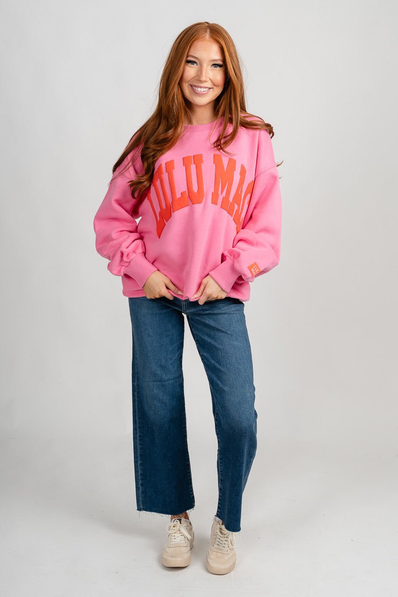 LuLu Mac puff sweatshirt pink/orange
