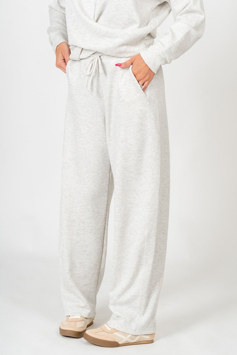 Techno barrel pants ash grey