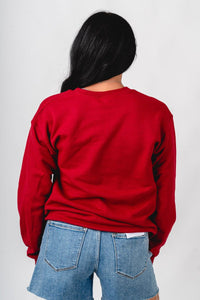 OU OU athletic 1890 crew neck sweatshirt cardinal Sweatshirt | Lush Fashion Lounge Trendy Oklahoma University Sooners Apparel & Cute Gameday T-Shirts