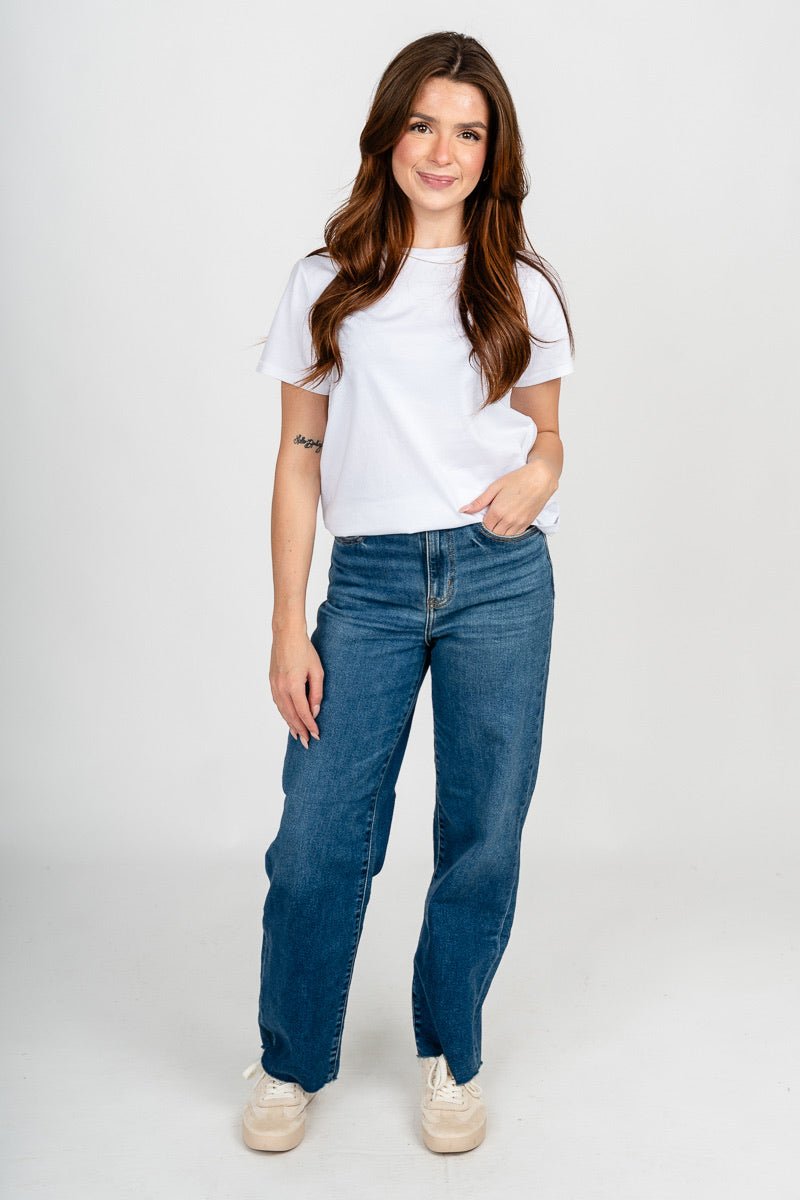 Cotton jersey t-shirt off white