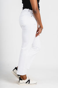 Daze Shygirl high rise crop flare jeans lamb vintage | Lush Fashion Lounge: boutique women's jeans, fashion jeans for women, affordable fashion jeans, cute boutique jeans