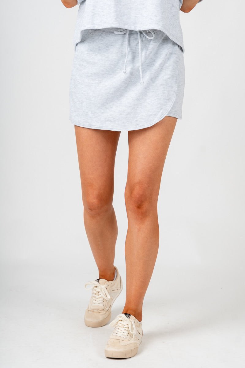 French terry skort heather grey