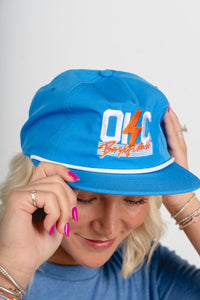OKC basketball bolt rope hat blue/white - Trendy Hats at Lush Fashion Lounge Boutique in Oklahoma City