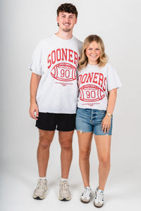 OU OU Sooners campus thrifted unisex t-shirt ash T-shirt | Lush Fashion Lounge Trendy Oklahoma University Sooners Apparel & Cute Gameday T-Shirts