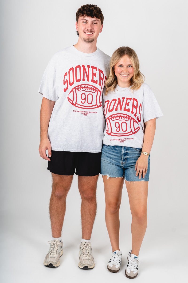 OU OU Sooners campus thrifted unisex t-shirt ash T-shirt | Lush Fashion Lounge Trendy Oklahoma University Sooners Apparel & Cute Gameday T-Shirts