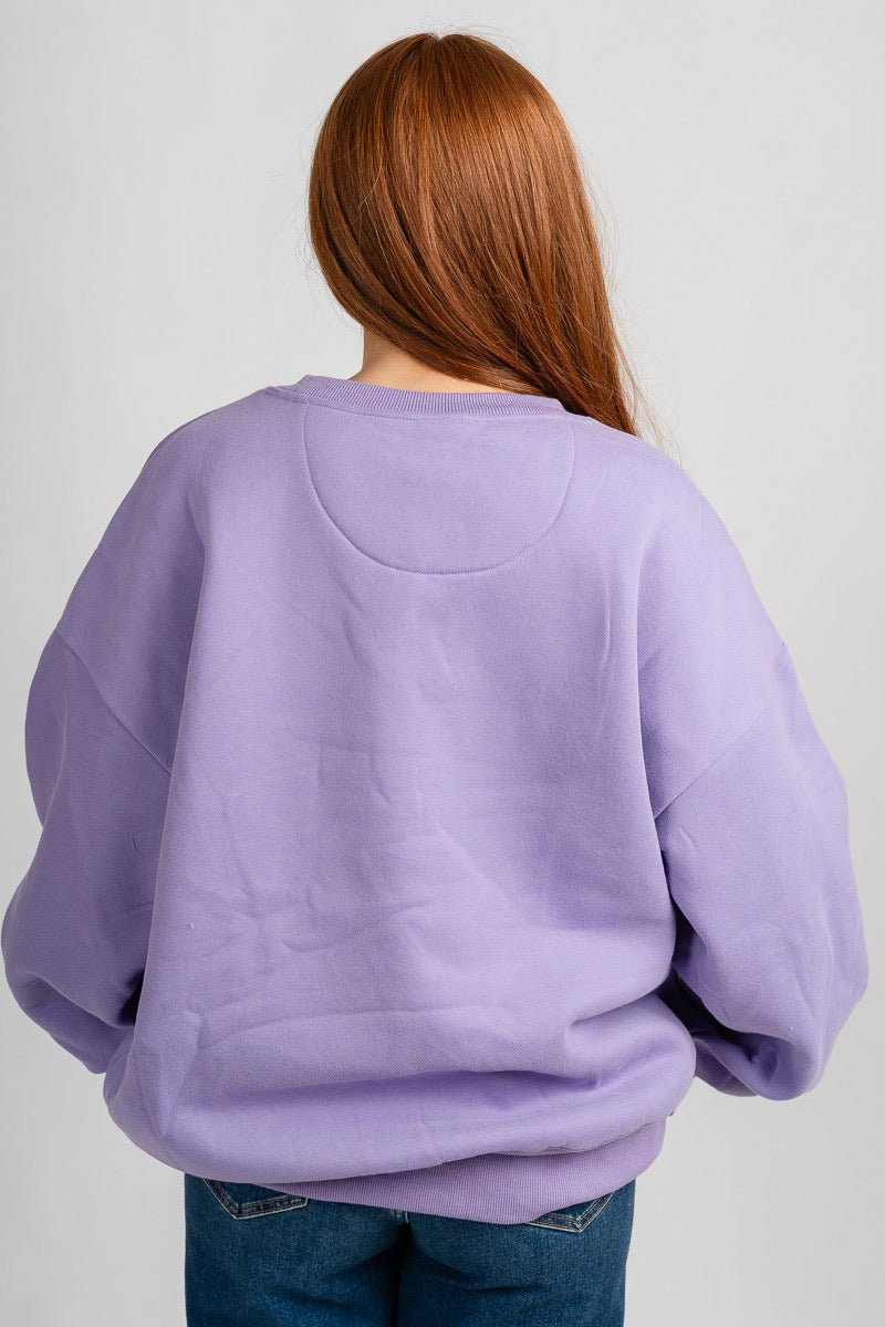 LuLu Mac puff sweatshirt purple/pink