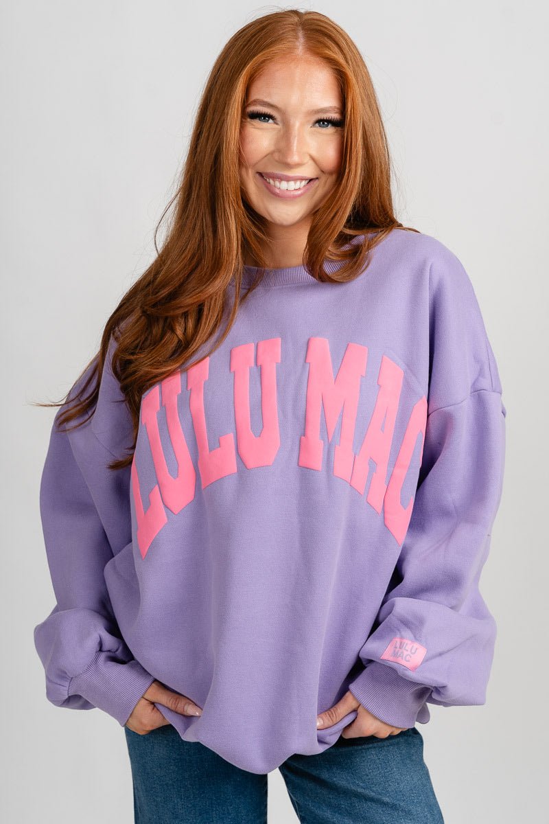 LuLu Mac puff sweatshirt purple/pink