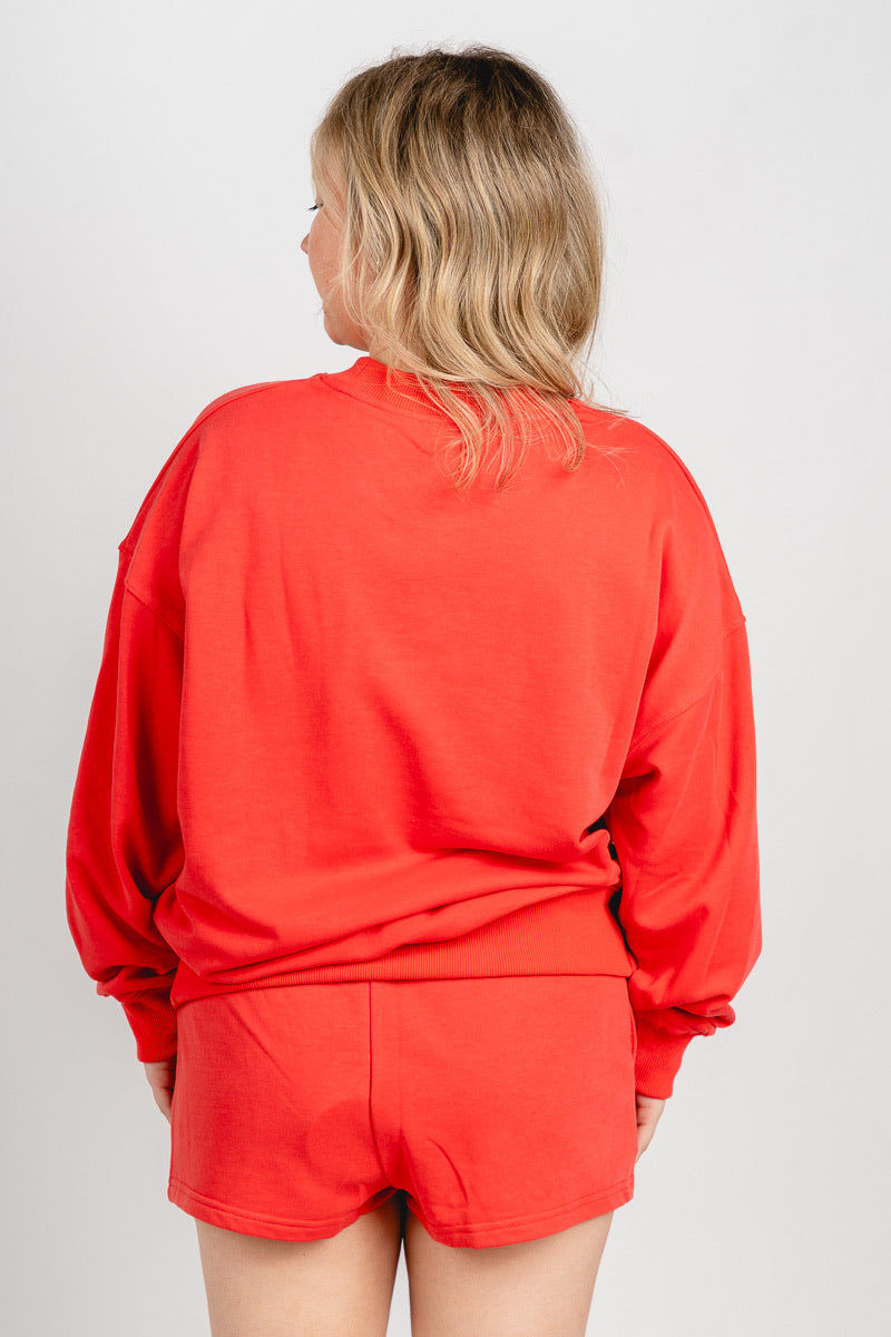 USA sweatshirt tomato