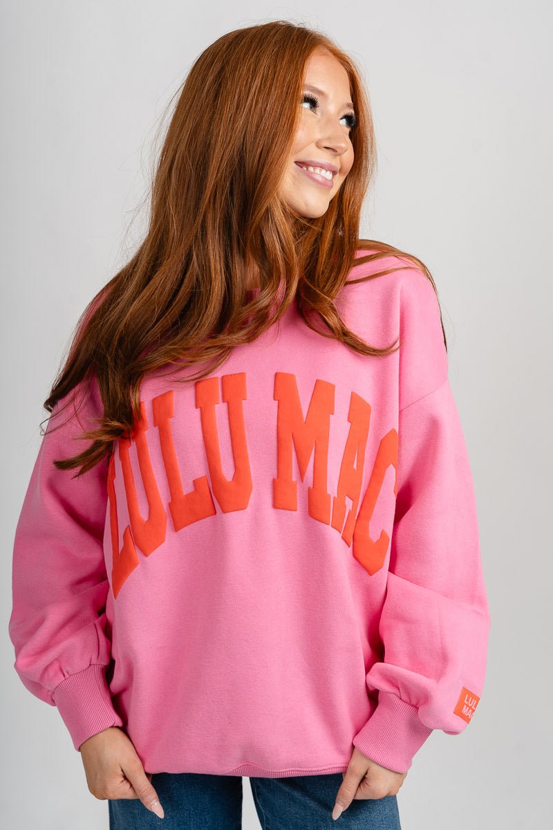 LuLu Mac puff sweatshirt pink/orange