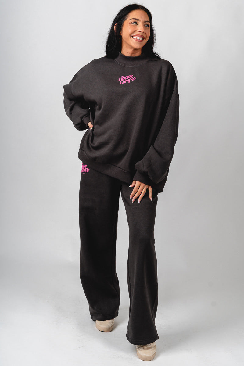 Happy Camper puff sweatpants charcoal