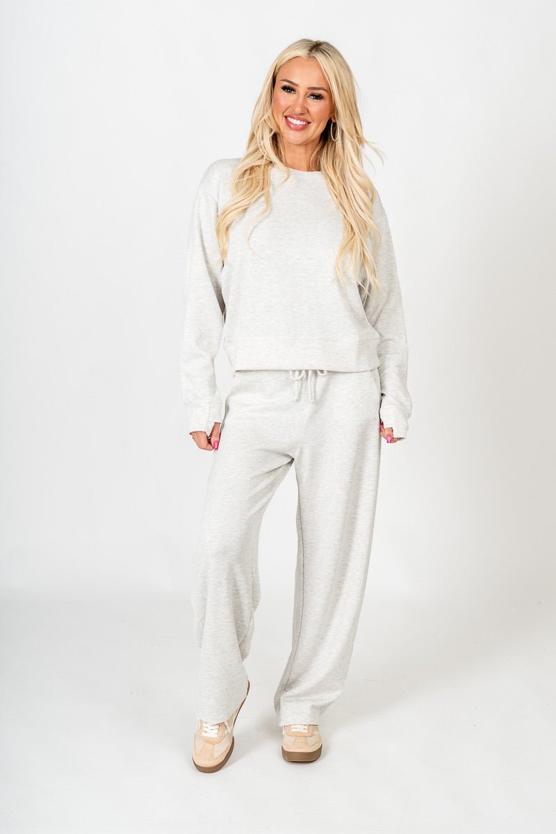 Techno barrel pants ash grey