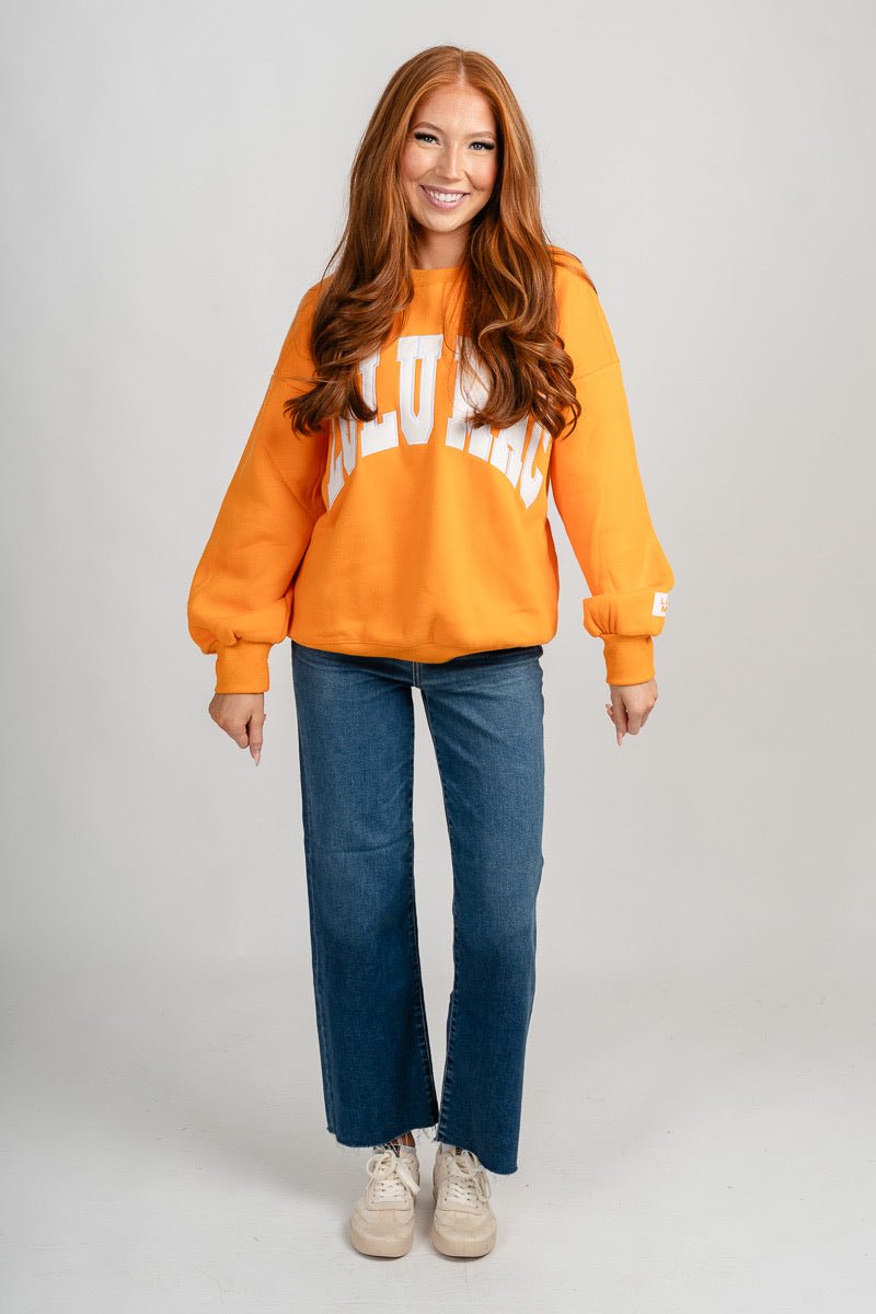 LuLu Mac embroidered sweatshirt orange