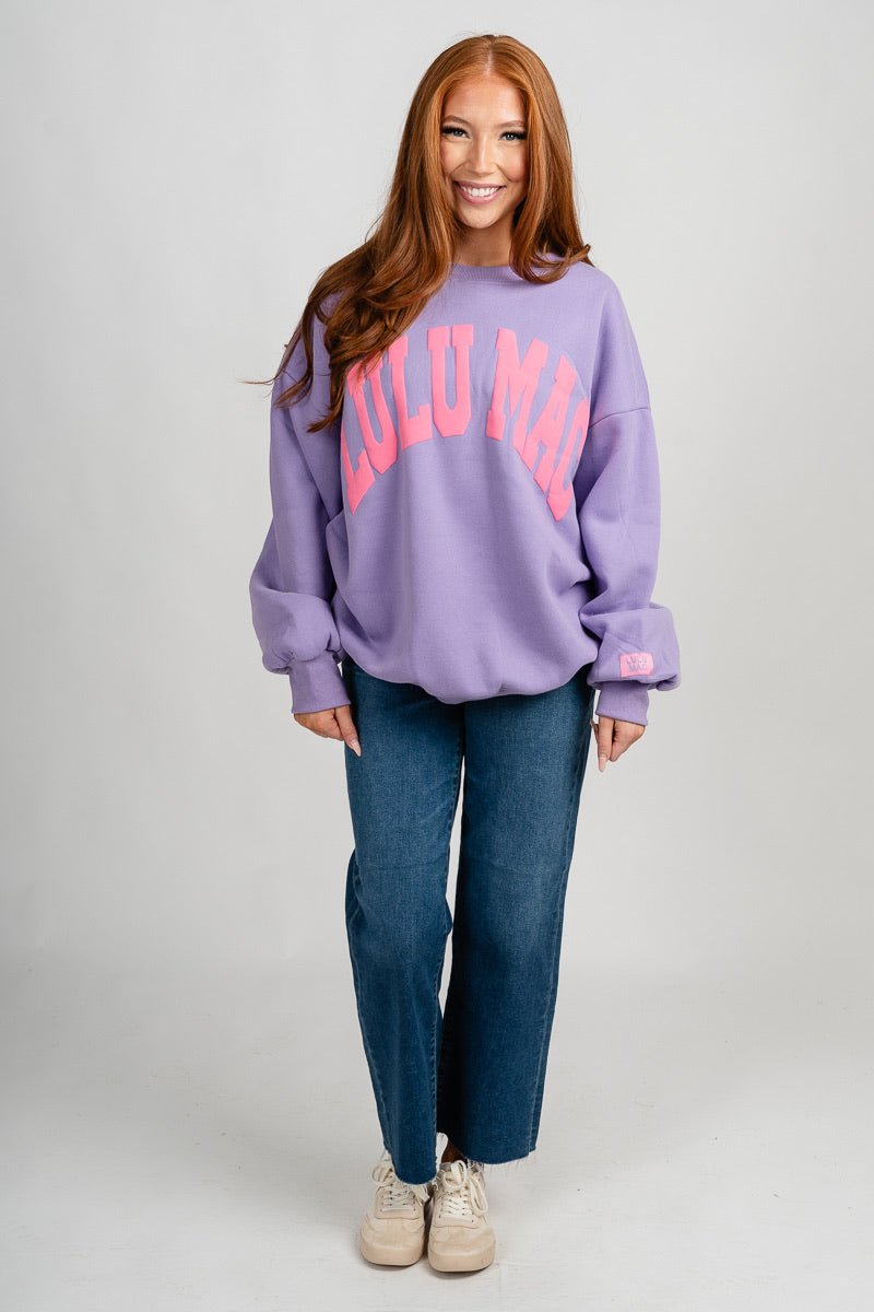 LuLu Mac puff sweatshirt purple/pink