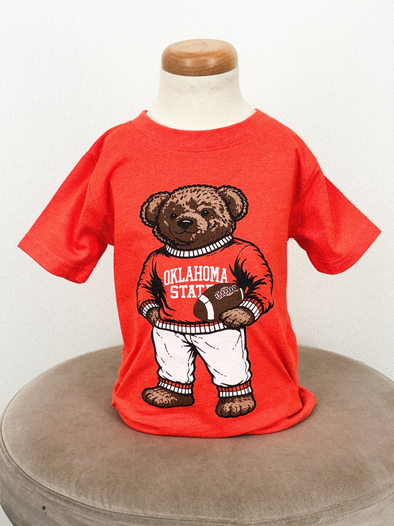 OSU KIDS OSU teddy bear t-shirt orange t-shirt | Lush Fashion Lounge Trendy Oklahoma State Cowboys Apparel & Cute Gameday T-Shirts