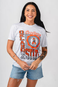 OSU OSU Cowboys crest lines unisex t-shirt ash T-shirt | Lush Fashion Lounge Trendy Oklahoma State Cowboys Apparel & Cute Gameday T-Shirts
