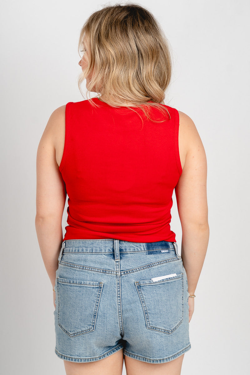 All American babe tank top red