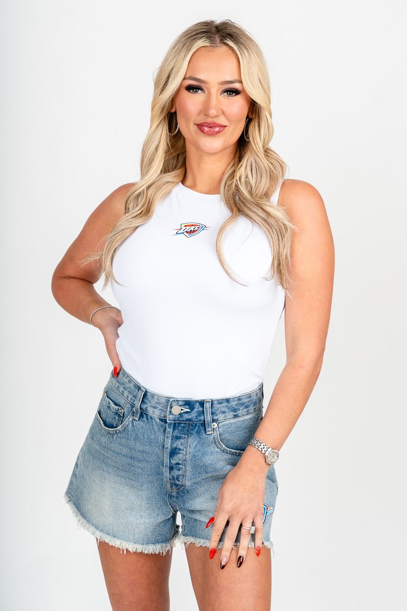 Oklahoma City Thunder bodysuit white