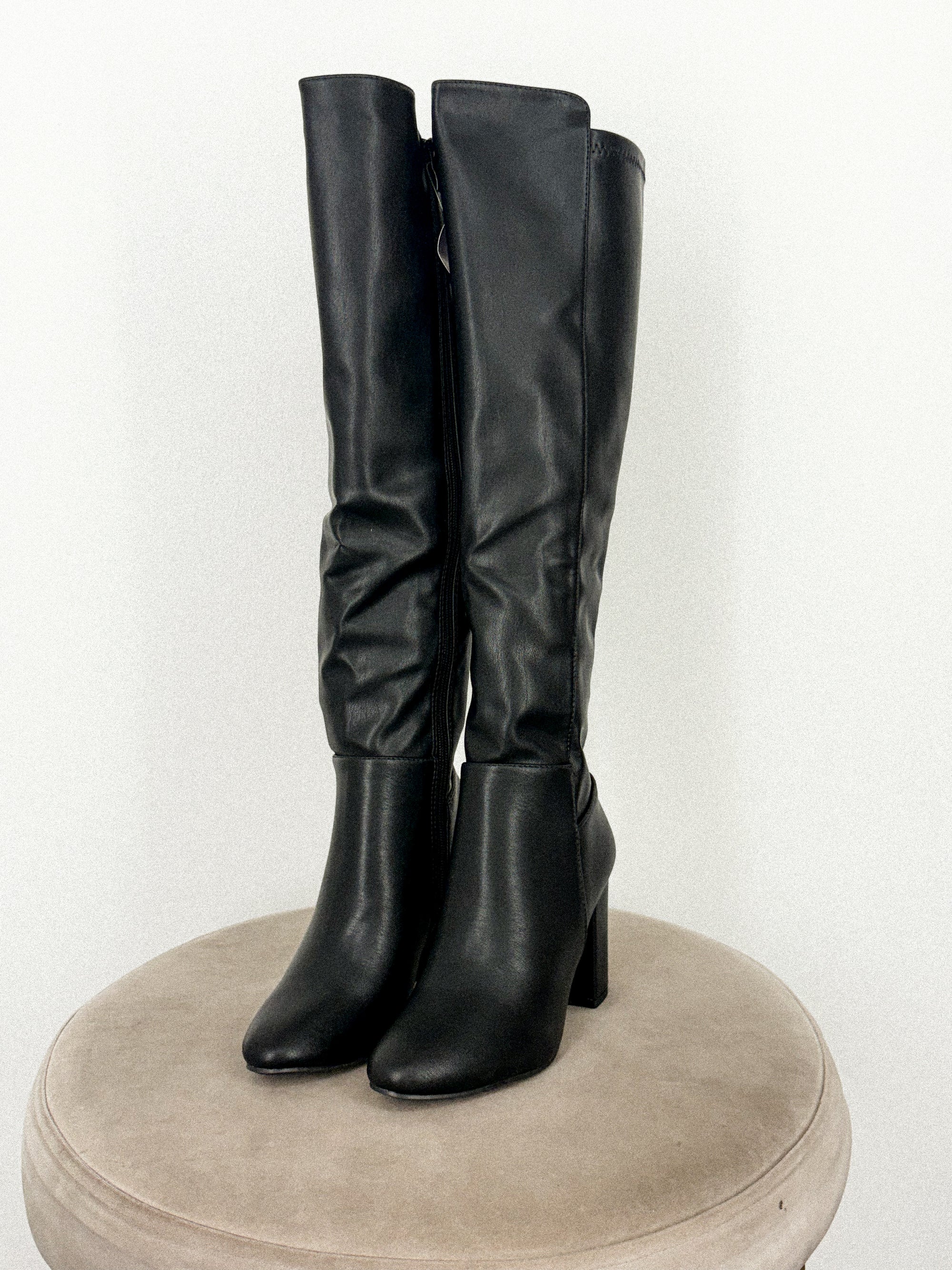 Whisky knee high boots black