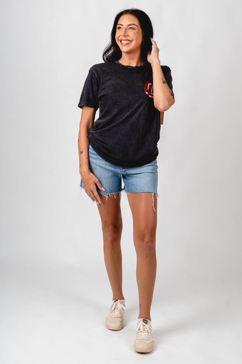 OU OU disco pocket retro unisex t-shirt vintage black T-shirt | Lush Fashion Lounge Trendy Oklahoma University Sooners Apparel & Cute Gameday T-Shirts