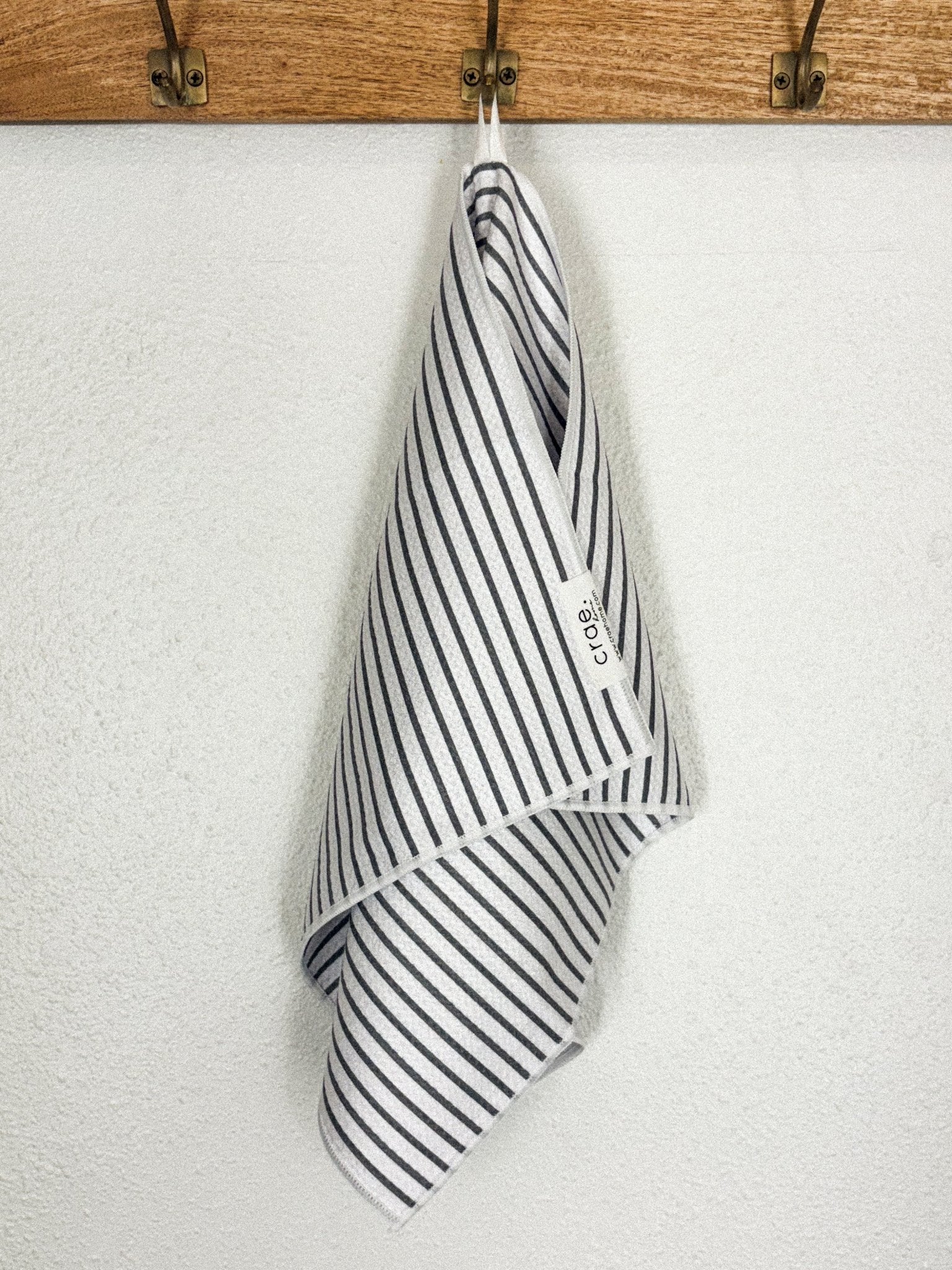 Crae double sided hand towel pinner grey