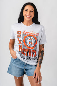 OSU OSU Cowboys crest lines unisex t-shirt ash T-shirt | Lush Fashion Lounge Trendy Oklahoma State Cowboys Apparel & Cute Gameday T-Shirts