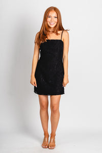 Sleeveless lace mini dress black Stylish dress - Womens Fashion Dresses at Lush Fashion Lounge Boutique in Oklahoma City