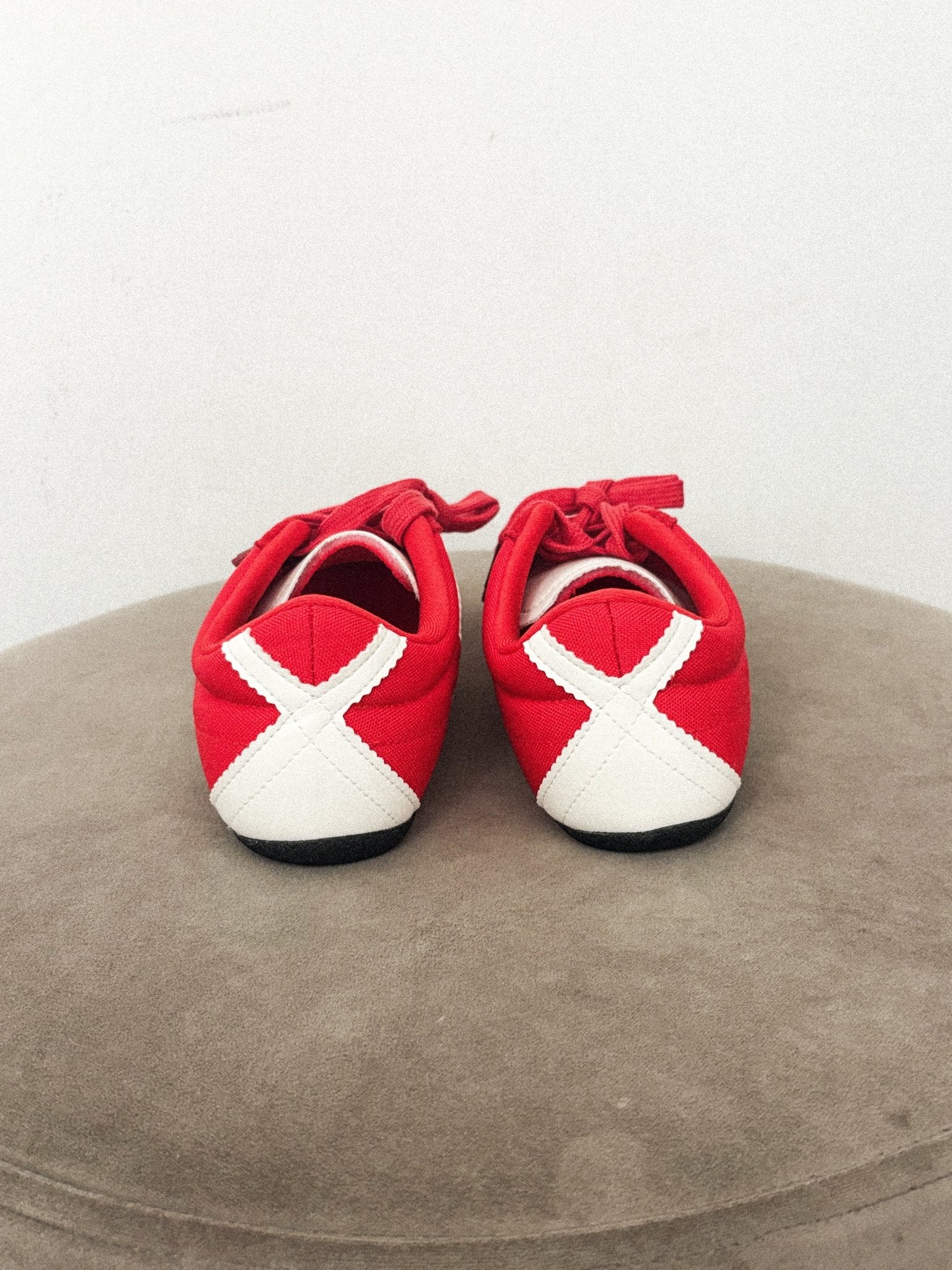 Target lace up sneaker red/white Stylish sneakers - Womens Fashion Shoes at Lush Fashion Lounge Boutique in Oklahoma City