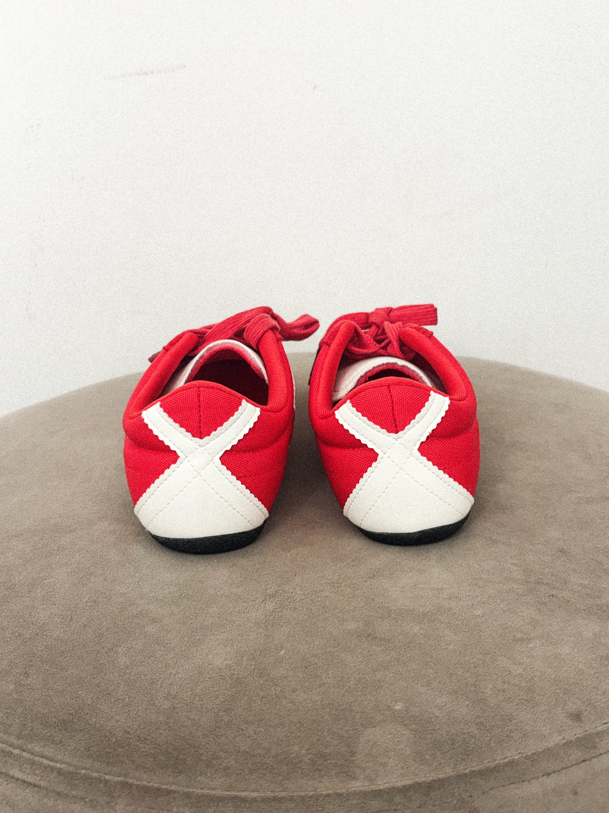 Target lace up sneaker red/white Stylish sneakers - Womens Fashion Shoes at Lush Fashion Lounge Boutique in Oklahoma City