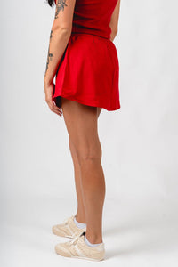OU Boomer Sooner Alli tennis skort crimson skort | Lush Fashion Lounge Trendy Oklahoma University Sooners Apparel & Cute Gameday T-Shirts