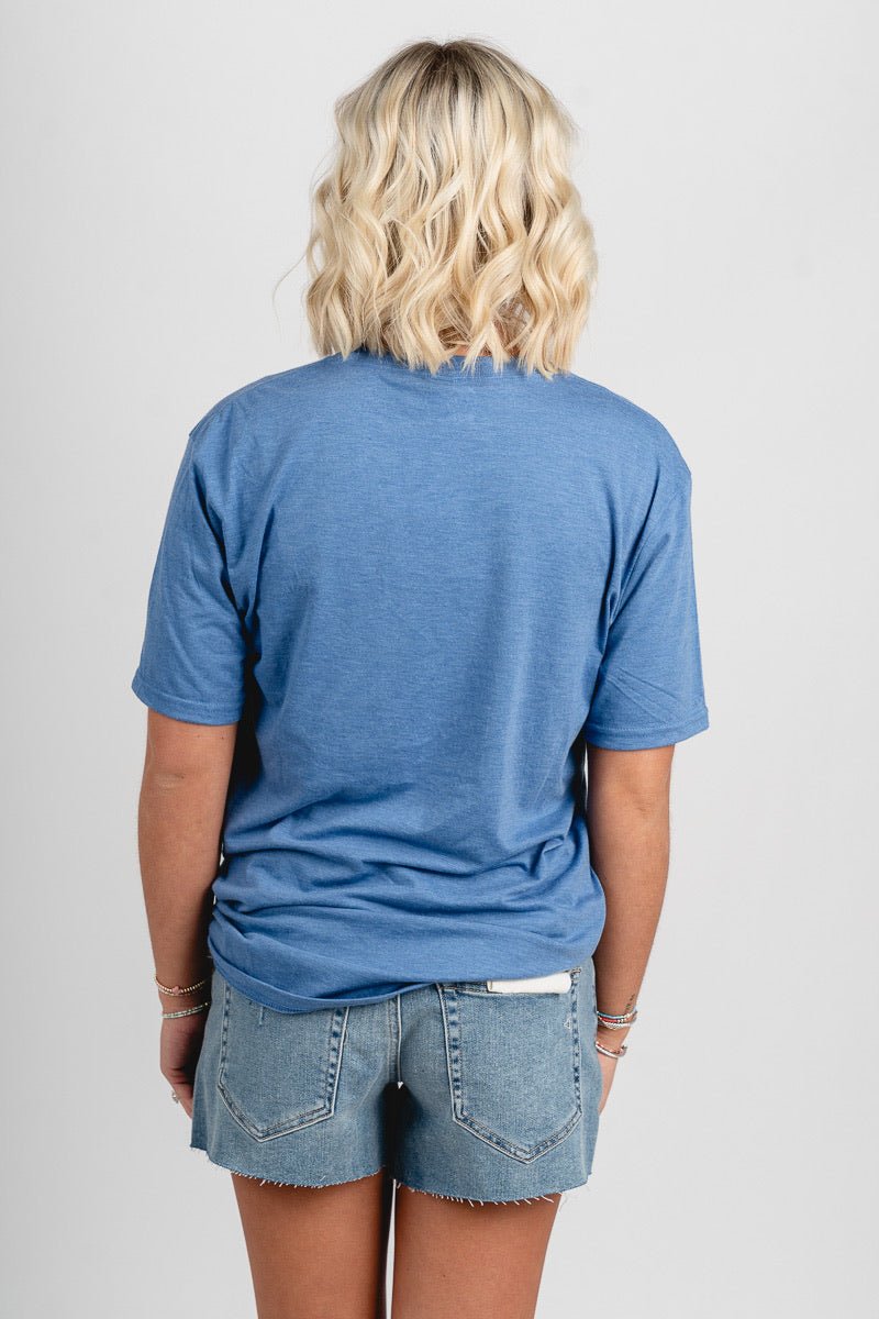OKC basketball swish ball unisex t-shirt athletic blue