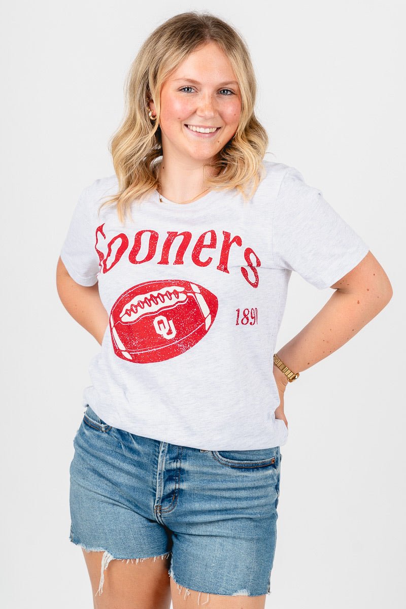OU OU Sooners 1890 unisex t-shirt ash T-shirt | Lush Fashion Lounge Trendy Oklahoma University Sooners Apparel & Cute Gameday T-Shirts
