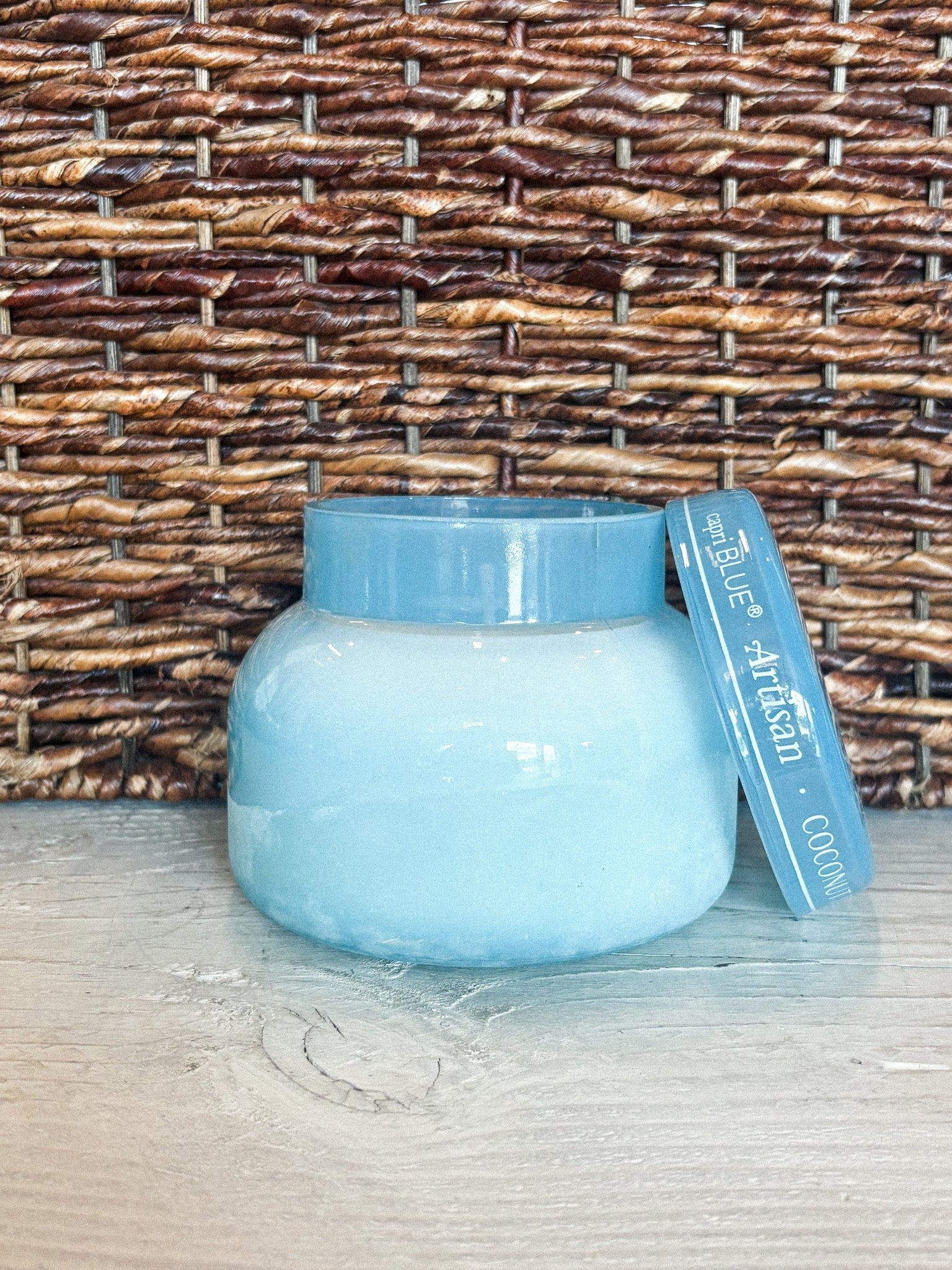 Capri Blue Luce d'Amalfi signature candle coconut santal 19oz - Trendy Candles and Scents at Lush Fashion Lounge Boutique in Oklahoma City