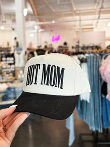 Hot mom hat natural/black - Trendy Gifts at Lush Fashion Lounge Boutique in Oklahoma City