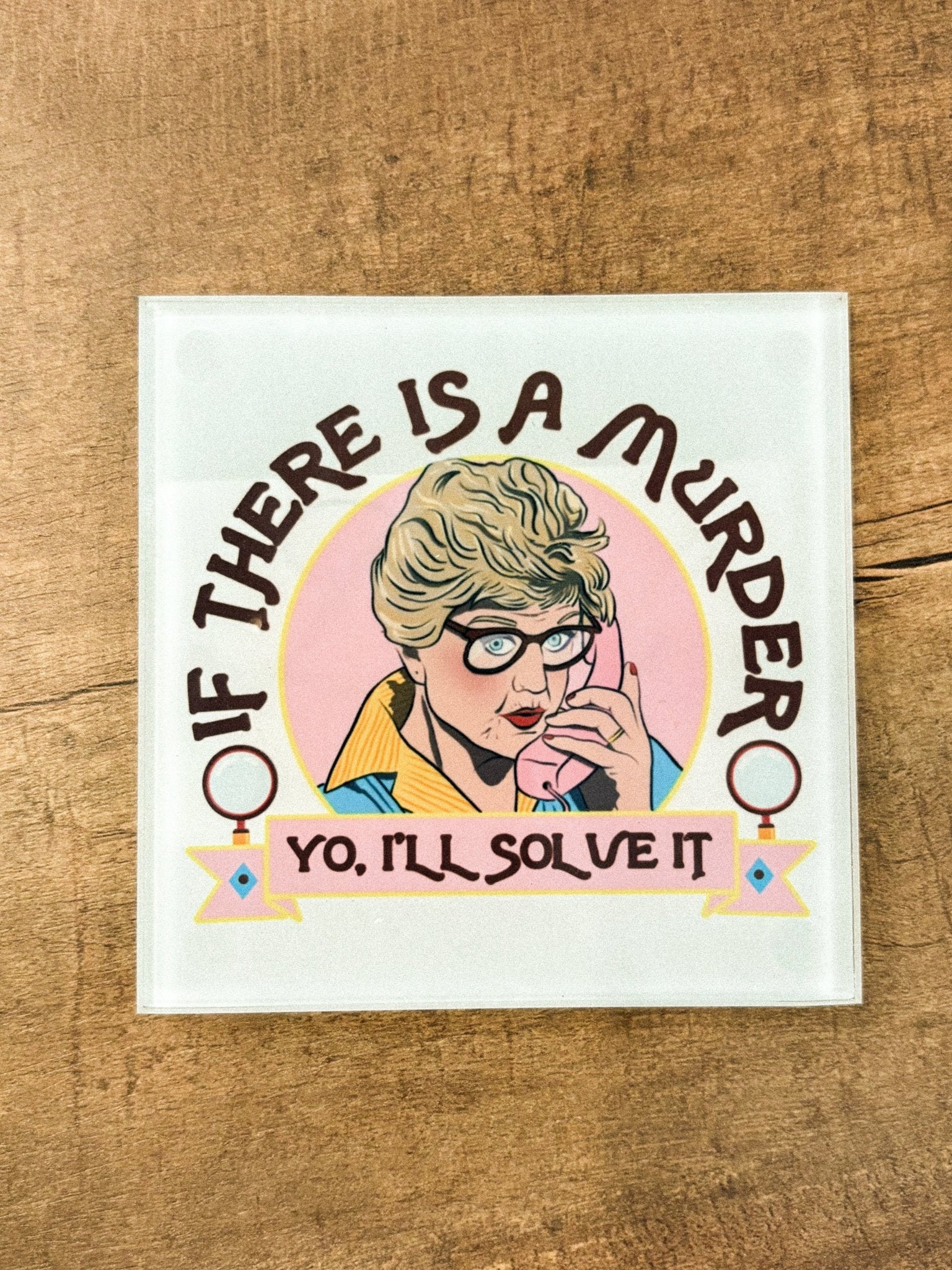 Art Wow pop culture glass coaster murder she wrote