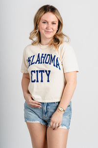 Oklahoma City simple comfort colors crop t-shirt - Trendy OKC Apparel at Lush Fashion Lounge Boutique in Oklahoma City