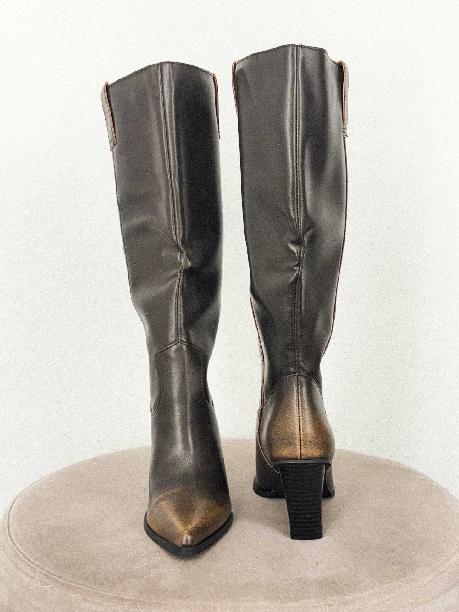 Collins distressed western boot black - Affordable Shoes - Boutique Shoes at Lush Fashion Lounge Boutique in Oklahoma City