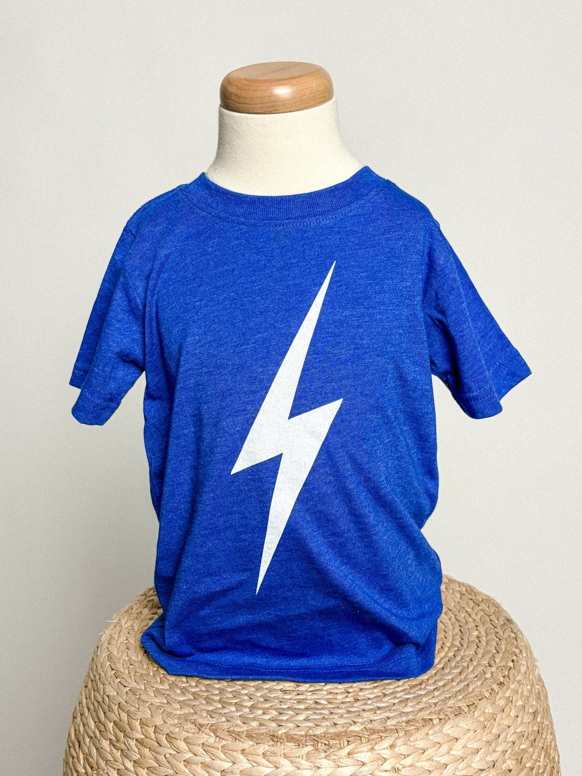 KIDS OKC bolt tee royal - Stylish T-shirt - Cute Mommy and Me Apparel at Lush Fashion Lounge Boutique in Oklahoma