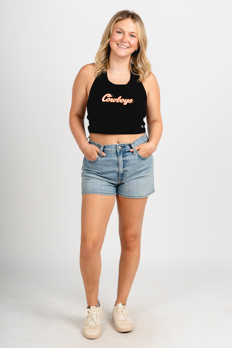 OSU OSU Cowboys tailgate halter top black halter top | Lush Fashion Lounge Trendy Oklahoma State Cowboys Apparel & Cute Gameday T-Shirts