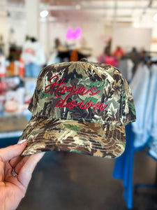 Horns down camo hat - Trendy Hats at Lush Fashion Lounge Boutique in Oklahoma City