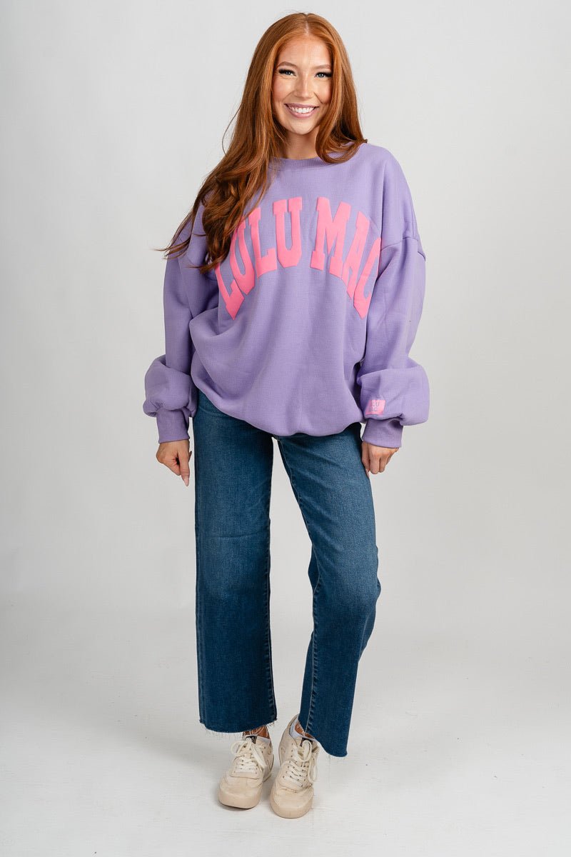 LuLu Mac puff sweatshirt purple/pink
