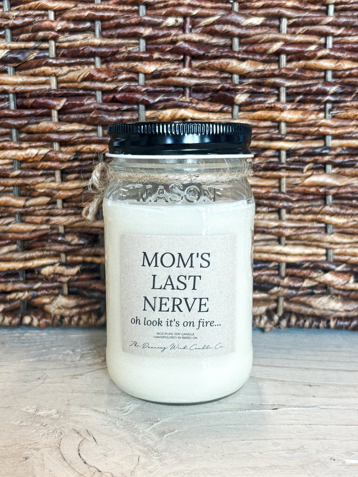 Mom's last nerve candle 16 oz - Trendy Candles and Scents at Lush Fashion Lounge Boutique in Oklahoma City
