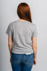 Z Supply tourist tee heather grey - Z Supply T-shirt - Z Supply Fashion at Lush Fashion Lounge Trendy Boutique Oklahoma City
