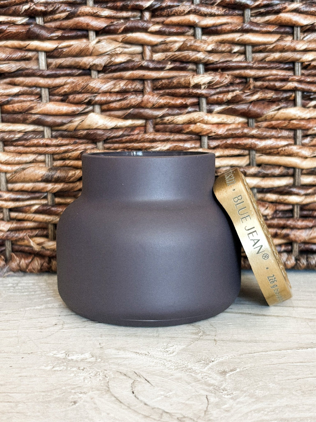 Capri Blue Artisan matte candle blue jean 8 oz - Trendy Candles and Scents at Lush Fashion Lounge Boutique in Oklahoma City