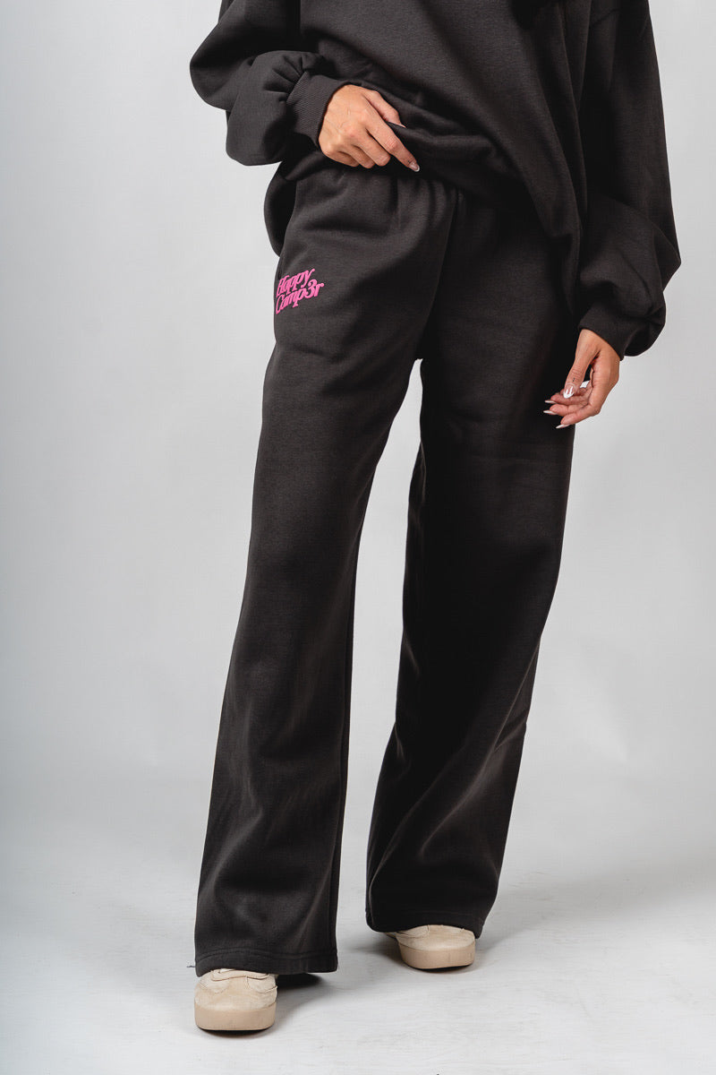 Happy Camper puff sweatpants charcoal